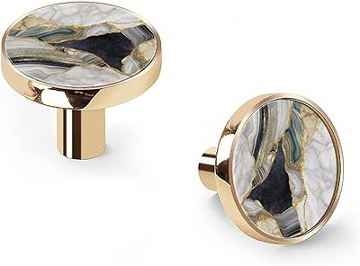 A.M. Beer handles of golden brass wardrobe, 6 pieces in white marble, onyx, black granite with golden veins, zinc flat buttons for chest of drawers and drawer drawer.. Experience the convenience of one-stop shopping with DIAYTAR NIGERIA's diverse and affordable marketplace.
