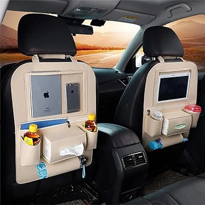 1 coin car seat organizer multifunction tablet support car organizer anti-foot storage bag.. Shop with confidence at DIAYTAR NIGERIA, enjoying competitive prices and delivery within 8 days.