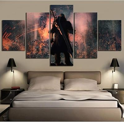 Baojian canvas paintings 5 ​​pieces fantastic game poster.. Your go-to destination for affordable online shopping, DIAYTAR NIGERIA delivers in under 8 days.