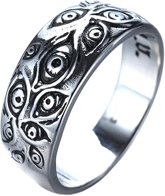 Stainless steel men's ring with God's eye of God.. Experience the convenience of one-stop shopping with DIAYTAR NIGERIA's diverse and affordable marketplace.