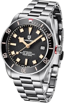 Pagani Design Automatic Watch For Men In Stainless Stainless Stainless Water Luxury Water For Men Black Bay Homage Sapphire Glass Sapphire Movement Seiko NH35A, Bracelet, Gold Black PD1671.. No hidden costs, no long delays — just DIAYTAR Nigeria convenience.