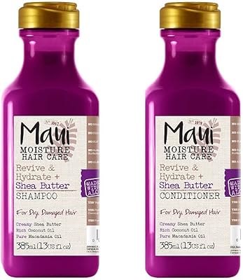 MAUI MOISTURE REVIVE & HYDRATE SHAMPOO AND PAREMPOSE WITH GARITY AT butter | Repair and hydrates frizzy hair, coconut oil and macadamia, vegan, silicone sulfates and parabens 770 ml.. Order today, receive in days — DIAYTAR Nigeria makes it possible.