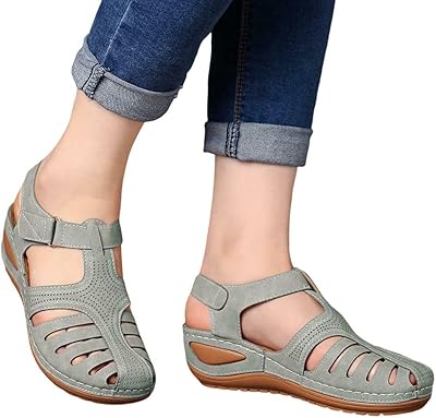 Range Riox Riox Sandals for Women, Comfortable Booked Booked Books for summer (Gray, EU 38).. Discover unbeatable variety on DIAYTAR Nigeria — shop today, delivered this week.