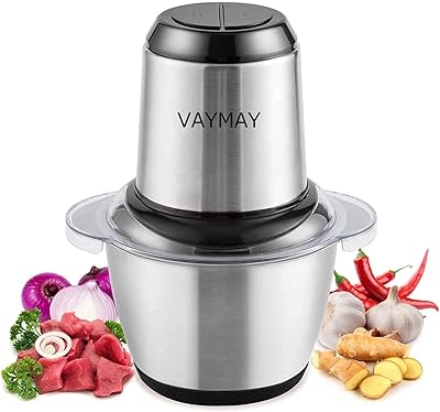 FAIMAY 700W Electric meat chopper in stainless steel with bowl, mini kitchen chopper/vegetable chopper/onion and garlic, mixer of fruit and nuts (A).. Discover endless possibilities with DIAYTAR NIGERIA's comprehensive catalog and reliable delivery service.