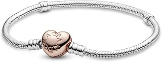 Pandora bracelet moments in sterling silver and 14 carat pink gold plated, with snake closure.. Whether you're in Lagos, Abuja, or anywhere in between, DIAYTAR Nigeria ensures your online shopping experience is smooth, affordable, and fast.