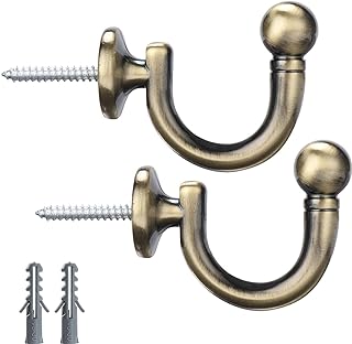 FDY curtain hooks, stainless steel curtain support for window door and wall, 1 bronze pair.. Experience the ease of one-stop shopping with DIAYTAR NIGERIA's diverse catalog and nationwide delivery.