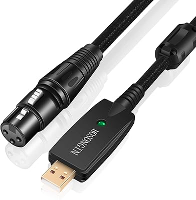 Hosungin USB microphone cable 6 feet male cable to XLR.. DIAYTAR NIGERIA: Bringing quality products to your doorstep at prices that won't break the bank.