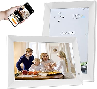 101 inch WIFI digital photo frame with calendar and alarm clock.. DIAYTAR NIGERIA delivers happiness in 5-8 days with our affordable and diverse product range.