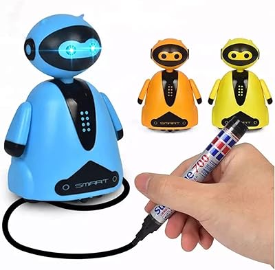 Momviz 72 pieces of intelligent walking robot set with light sensor and children's calligraphy pen, Children's electric track tracking toy.. Shop the future with DIAYTAR NIGERIA - thousands of products, unbeatable prices, delivery within a week.