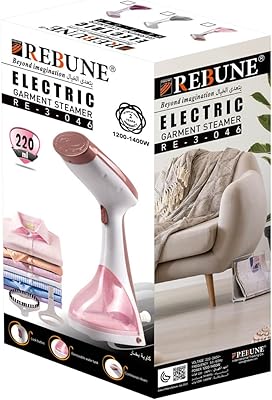 Rebune RE-3-046 Portable electric steam iron 1400 W Rapid heating in 30 seconds, portable steam iron for fabricator of fabric.. DIAYTAR NIGERIA brings the marketplace to your home with budget-friendly prices and nationwide delivery.