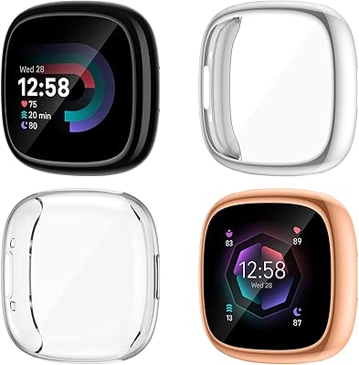 Nano screen protective shell compatible with fitbit sense 2 versa 4.. Experience the ultimate in shopping convenience with DIAYTAR NIGERIA's vast catalog and 5-8 day delivery.
