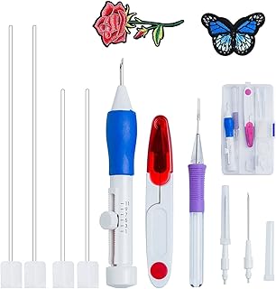 Siusi magic embroidery needles, set of magic embroidery pens, set of embroidery needle pens, set of embroidery needle pens, kit of cross stitch tools for crafts for embroidery and hand seam.. DIAYTAR Nigeria: Where affordability meets speed and quality.