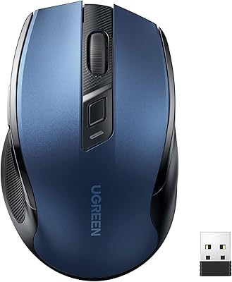 Ugreen wireless ergonomic mouse 24g USB Silent laptop and tablet.. DIAYTAR NIGERIA: Your partner in affordable online shopping with reliable 5-8 day shipping nationwide.