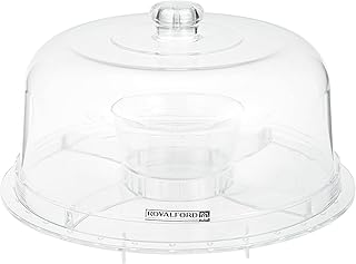 A multi-use acrylic cake support with royal dome-shaped cover, ideal as a service plate, salad plate, chips, etc., RF10337 model.. Embrace a new era of online shopping with DIAYTAR NIGERIA's extensive range and budget-friendly prices.