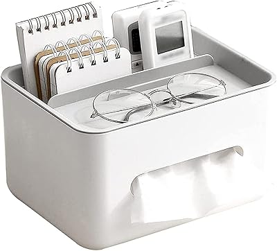 Flown carrier, tissue boxes, towel rack, office organizer, storage box for living room, bedroom, kitchen, bathroom, office (gray).. DIAYTAR NIGERIA: Connecting Nigerians with their needs through our affordable and diverse marketplace.