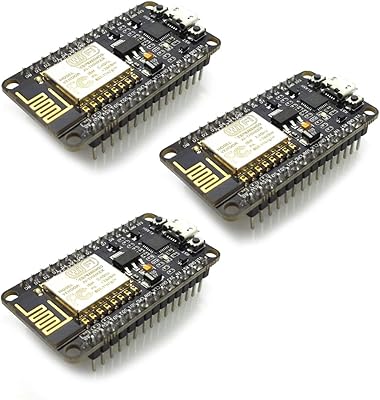 WiFi development card Hilitgo ESP8266 NODEMCO LUA CP2102 ESP-12E OPEN SOURCE Wireless Serial Module works perfectly with Arduino IDE/Micropython, 3 pieces.. E-commerce made for Nigeria — fast delivery and low prices at DIAYTAR.