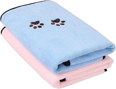 WIBELLA drying towel in super absorbing microfiber for dogs, cats, cats, ideal for bath and grooming (package of 2).. Shop from thousands of products at DIAYTAR NIGERIA and enjoy budget-friendly nationwide delivery.