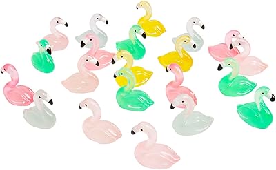 20 mini miniature pink flamingo figurine pieces, magical cake decoration, outdoor garden light, foam DIY, home decoration, birthday gifts.. DIAYTAR NIGERIA: Your partner in affordable e-commerce with dependable delivery across Nigeria.