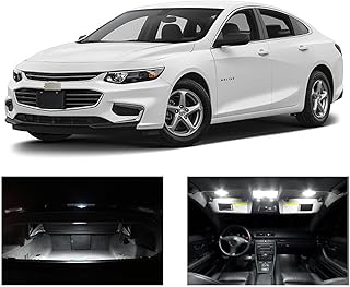 LED white car lighting kit 11 rooms, suitable for Chevrolet Malibu 2013-2016 2017 2018, car mirror lighting.. DIAYTAR NIGERIA delivers happiness in 5-8 days with our affordable and diverse product range.