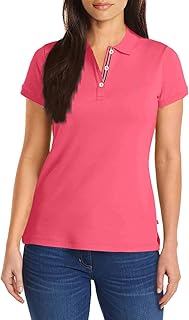 Polo for women, short sleeves, 3 buttons, 100 % breathable cotton from Nautica.. DIAYTAR NIGERIA revolutionizes online retail with our vast selection and cost-effective delivery options.