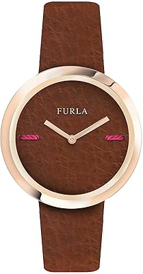 Furla analog quartz watch with leather bracelet R4251110508, brown, 34 mm, bracelet.. Why shop anywhere else? DIAYTAR Nigeria has it all and delivers fast.