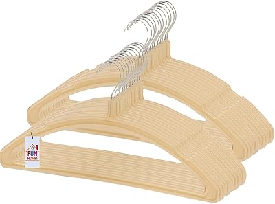 Set of 24 Fun Homes plastic hangers (cream).. Shop from Nigeria's largest product selection at DIAYTAR, with budget-friendly prices and swift delivery.