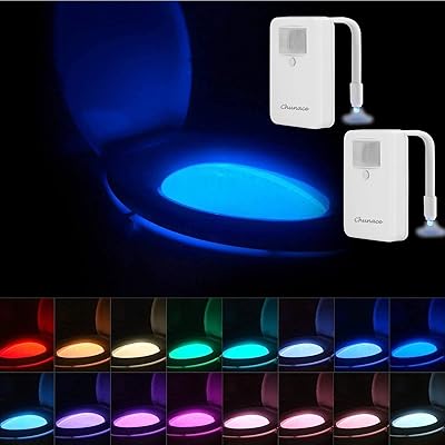 Set of 2 toilet night lights 16 colors motion detector unique and fun birthday gifts.. The smarter way to shop online in Nigeria is through DIAYTAR Nigeria.