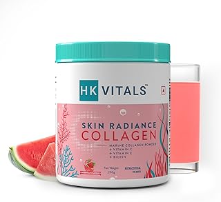 Collagen powder Healthkart HK Vitals Skin Radiance, Marin collagen (Pastel, 200 g), Collagen supplements for women and men with biotin, vitamin C, E, sodium hyaluronate, for skin, hair and healthy nails.. Fast. Reliable. Affordable. DIAYTAR Nigeria is all that and more.