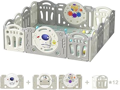 Park for toddlers, very large children's play area with barrier, 60 "x 63", robust and secure park, interior and outdoor activity center for children (with non-slip base), board 12+2.. Shop for less and receive more with DIAYTAR NIGERIA's expansive e-commerce platform and nationwide delivery.