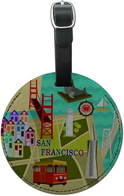 Graphics & More San Francisco Gate Golden Bridge Bay Pier Luggage identification label.. Order today, receive in days — DIAYTAR Nigeria makes it possible.