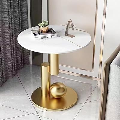 Luxury Round Appoint Table Cotis Stainless Stainless Steel and Base.. One platform, endless products — welcome to DIAYTAR Nigeria.