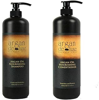 Shampoo and conditioner box with Moroccan argan oil (2 x 980 ml) ultra-hydrating and quality hydrating living room for men and women for all hair types.. DIAYTAR NIGERIA makes every purchase count with our affordable prices and reliable 5-8 day shipping.