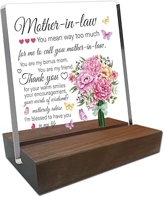 Infunly "mother-in-law" acrylic desk panel "thank you" design display table inspiring with support.. Shop without compromise at DIAYTAR NIGERIA, where quality, affordability, and quick delivery coexist.