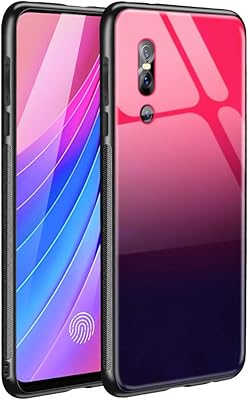 Rear degraded glass cover for vivo v15 pro (pink).. DIAYTAR NIGERIA connects you with thousands of products at competitive prices, delivered within a week.