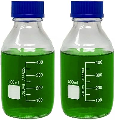 Set of 2 500 ml robust bottles, set of 2 glass conservation bottles with screw cap, for chemical laboratory, biology laboratory, industrial culture.. Need it fast? DIAYTAR Nigeria ships in just 5 to 8 days nationwide.