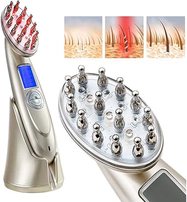 Guangming - Infrared electric masseur for the scalp, magic shampoo, massage comb, high frequency vibrations, headache relief, shampoo brush for scalp masseur, rechargeable.. Experience budget-friendly shopping at DIAYTAR NIGERIA, Nigeria's premier online marketplace with quick delivery.