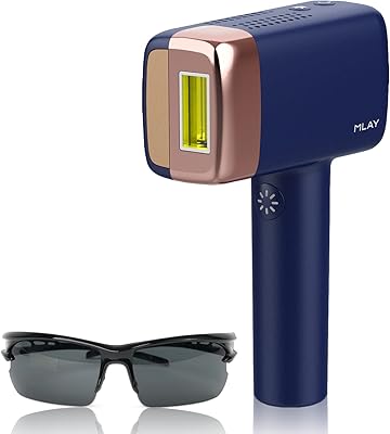 Malaysian with pulsed light hair removal apparatus, home hair removal apparatus with ice cooling, 500,000 flashes, 5 energy levels, painless permanent hair removal for the face, back, legs, arms, armpits and bikini line (blue).. DIAYTAR NIGERIA connects you with endless possibilities through our affordable e-commerce platform.