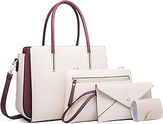A set of modern handbags for women composed of 4 rooms, a large shopping bag, a shoulder bag, a upper handle, a satchel and a handbag for women.. Discover the perfect shopping experience with DIAYTAR NIGERIA's vast selection and prompt delivery service.