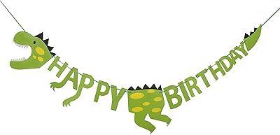 Birthday Banner Dinosaur motif, Banner De Lettre De Happy Birthday For Boys and Girls, Prenatal Festival Decorations, Birthday Decorations for Boys and Girls, Party supplies.. DIAYTAR NIGERIA brings the joy of affordable shopping to your fingertips with delivery in less than 8 days.
