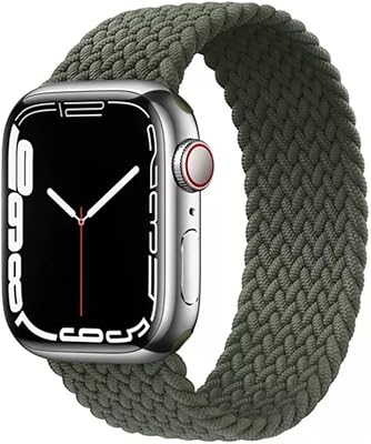 Braided band in nylon fabric with unique Dado loop for Apple Watch, flexible band for iwatch series 8 | 7 | 6 | 5 | 4 | 3 | SE with metal connectors.. Shop from our extensive catalog at DIAYTAR NIGERIA and enjoy doorstep delivery in just 5-8 days.