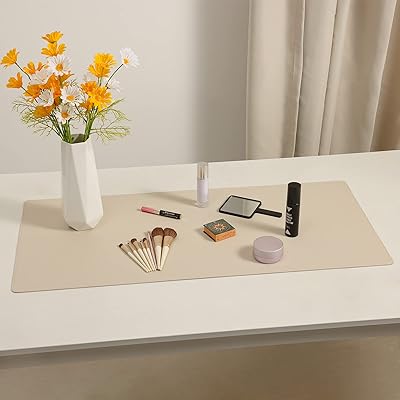 Leather office, Large Lyle 36 x 17 inches mouse mat, waterproof and non-slip, Protective carpet for desktop and house computer, white ivory.. DIAYTAR NIGERIA brings retail convenience to your screen with affordable prices and dependable shipping.