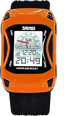 Digital car watch for boys and children, outdoor multifunction waterproof watch with LED light alarm, stopwatch, children's wristwatch from 5 to 18 years old.. Discover the perfect balance of selection and value with DIAYTAR NIGERIA's nationwide delivery service.