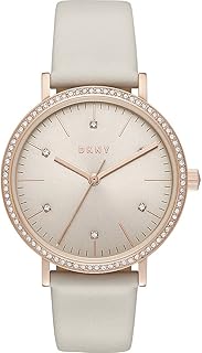 NY2609 analog quartz watch for women with leather bracelet, light gold, bracelet, champagne, bracelet.. Big selection, small prices — shop now on DIAYTAR Nigeria.