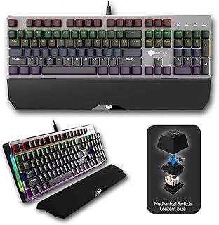 USB Remson K30 wired mechanical game keyboard with 104 blue keys, Arabic and English seizure languages, removable footprint - for office computers and game consoles.. Whether you're in Lagos, Abuja, or anywhere in between, DIAYTAR Nigeria ensures your online shopping experience is smooth, affordable, and fast.