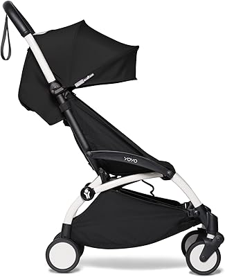 Babyzen stroller Yoyo 2 - Light and compact - includes a white frame and a black seat cushion + a matching awning - Suitable for children weighing up to 48.4 pounds.. DIAYTAR NIGERIA combines extensive product options with budget-friendly prices, delivered in 5-8 days.