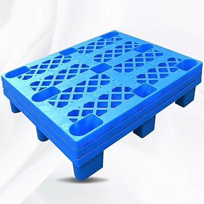 Plastic palette, logistics pallets, storage palette, HDPE material, hollowed out design for better air circulation, longer lifespan (color: blue, size: 100 x 100 cm).. Browse, shop, and receive — DIAYTAR Nigeria keeps it simple.