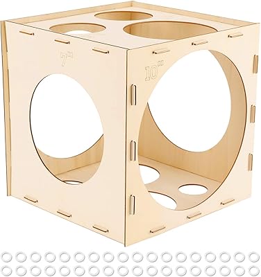 WORON Foldable wooden balloons with 11 holes, balloons sizing tool for balloons decoration, balloon arches, balloon columns (2-10 inches).. DIAYTAR NIGERIA: Where shopping is easy, prices are low, and delivery is just days away.