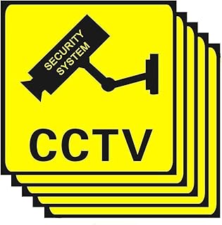 Rubik video surveillance camera stickers (5 pieces size 11 x cm).. DIAYTAR NIGERIA delivers more than products - we deliver affordable solutions within days.