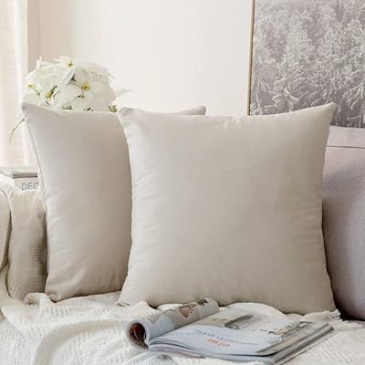 Reversible cushion cover in Washable Velvet Coty - 18 x 18 inches/ 45 x 45 cm - 2 -white package - Soft cushion cushion for sofa, bedroom, living room, car chair, cushion cover.. Discover endless shopping possibilities at DIAYTAR NIGERIA, with budget-friendly prices and reliable delivery.