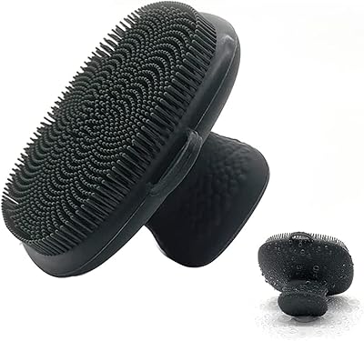 Exfoliating brush for AMZOYA silicone face, soft manual cleaning brush for the face to exfoliate and massage pores for all skin types (black).. DIAYTAR NIGERIA connects you with what you need at prices you'll love, delivered within 8 days.